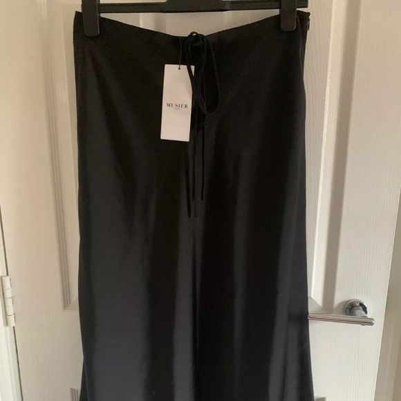 BNWT MUSIER PARIS Romane high-waist satin maxi skirt size FR 38 / size US 6 - Picture 5 of 7